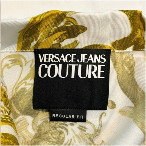 Versace Gold hibiscus vescoca shirt - Picture 5 of 8